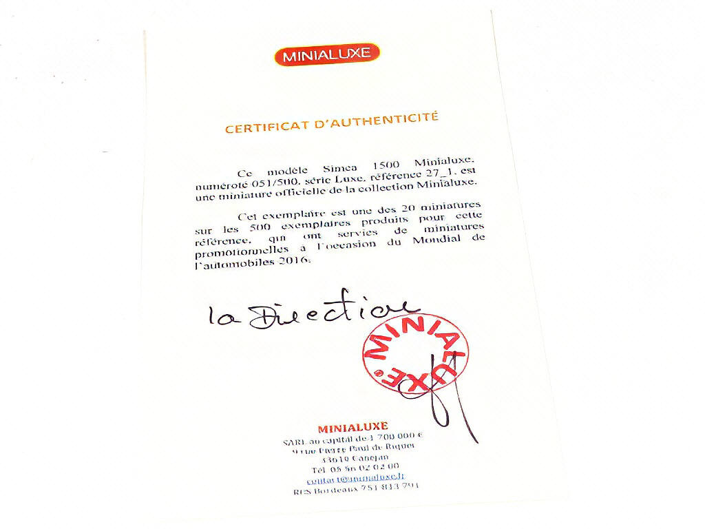 Lot 125 - MINIALUXE (FRANCE) (1)