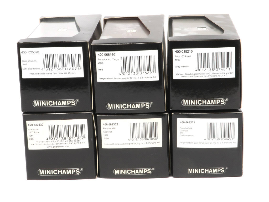 Lot 155 - MINICHAMPS (ALLEMAGNE) (6)