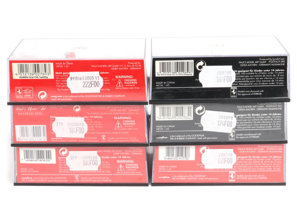 Lot 204 - MINICHAMPS (ALLEMAGNE) (6)