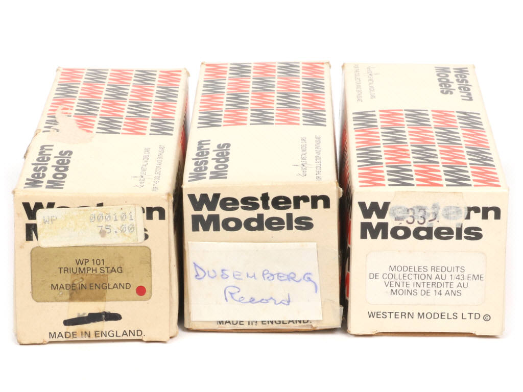 Lot 175 - WESTERN MODELS (GB) (3)