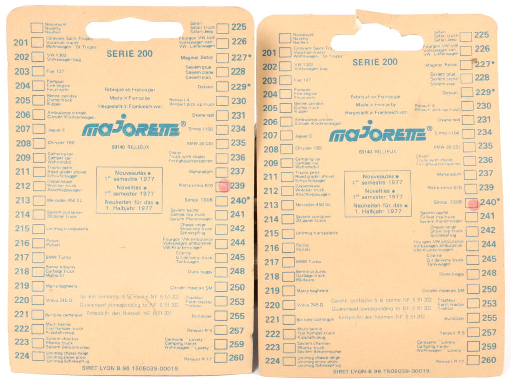 Lot 143 - MAJORETTE (FRANCE) (2)