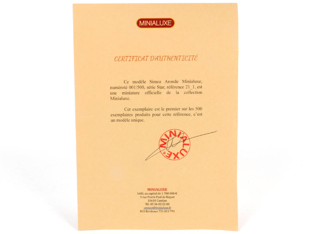 Lot 250 - MINIALUXE (FRANCE) (1)