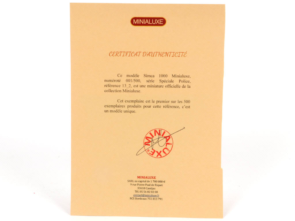 Lot 245 - MINIALUXE (FRANCE) (1)