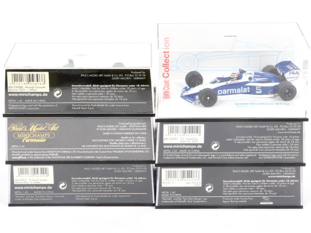 Lot 139 - MINICHAMPS (ALLEMAGNE) (6)