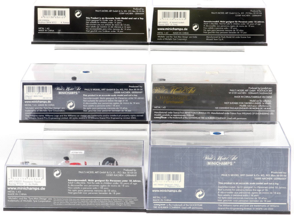 Lot 141 - MINICHAMPS (ALLEMAGNE) (6)