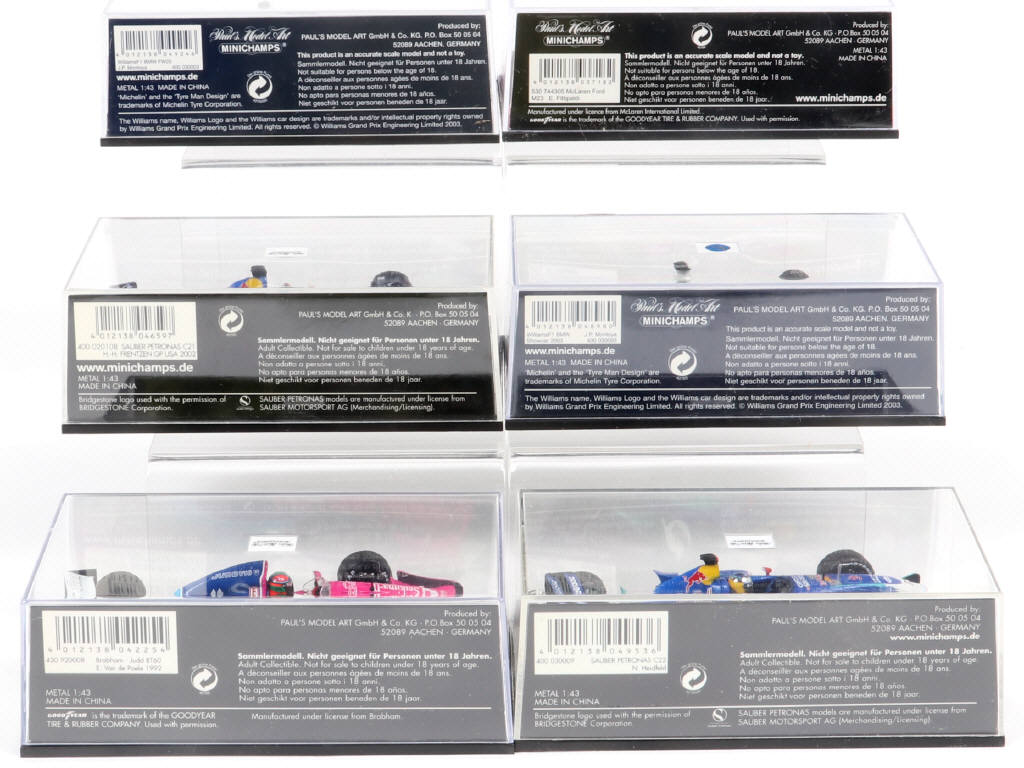 Lot 144 - MINICHAMPS (ALLEMAGNE) (6)