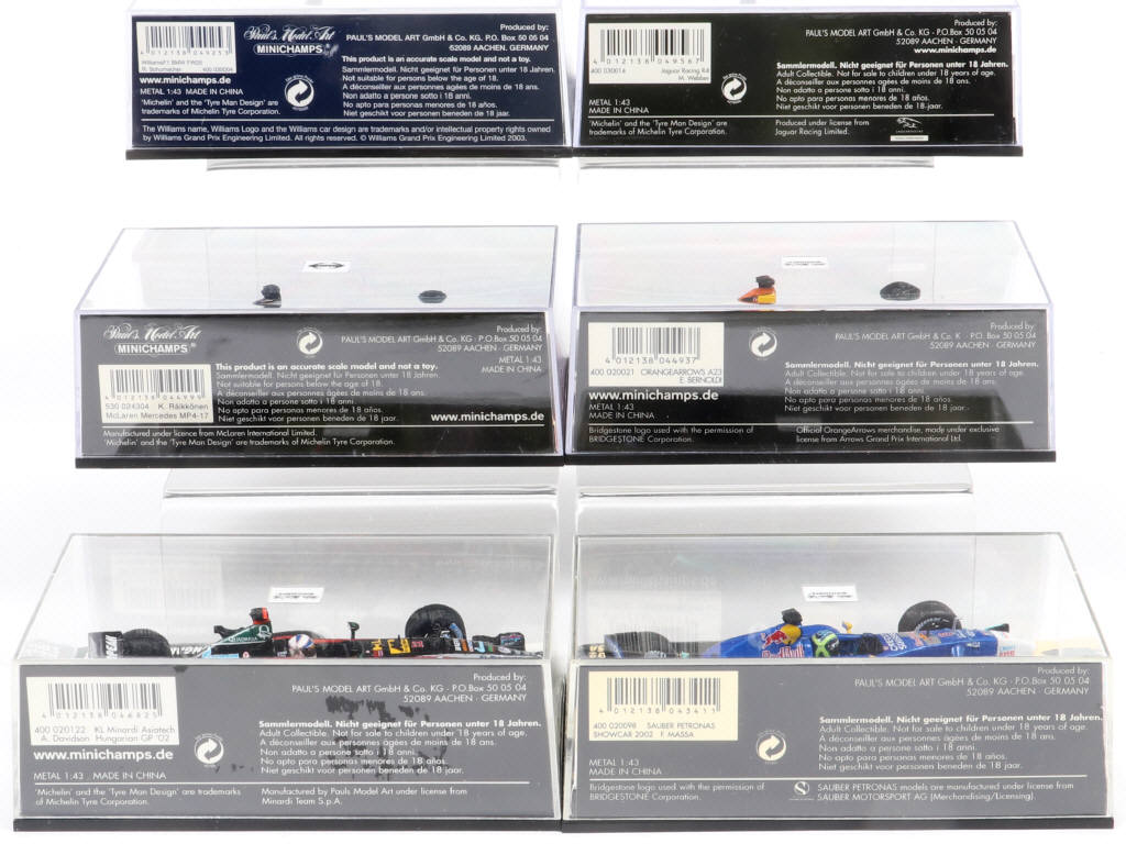 Lot 145 - MINICHAMPS (ALLEMAGNE) (6)