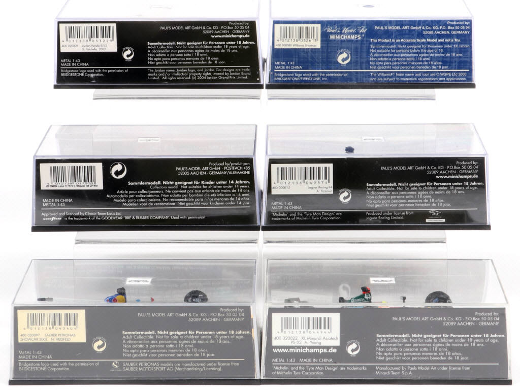 Lot 146 - MINICHAMPS (ALLEMAGNE) (6)