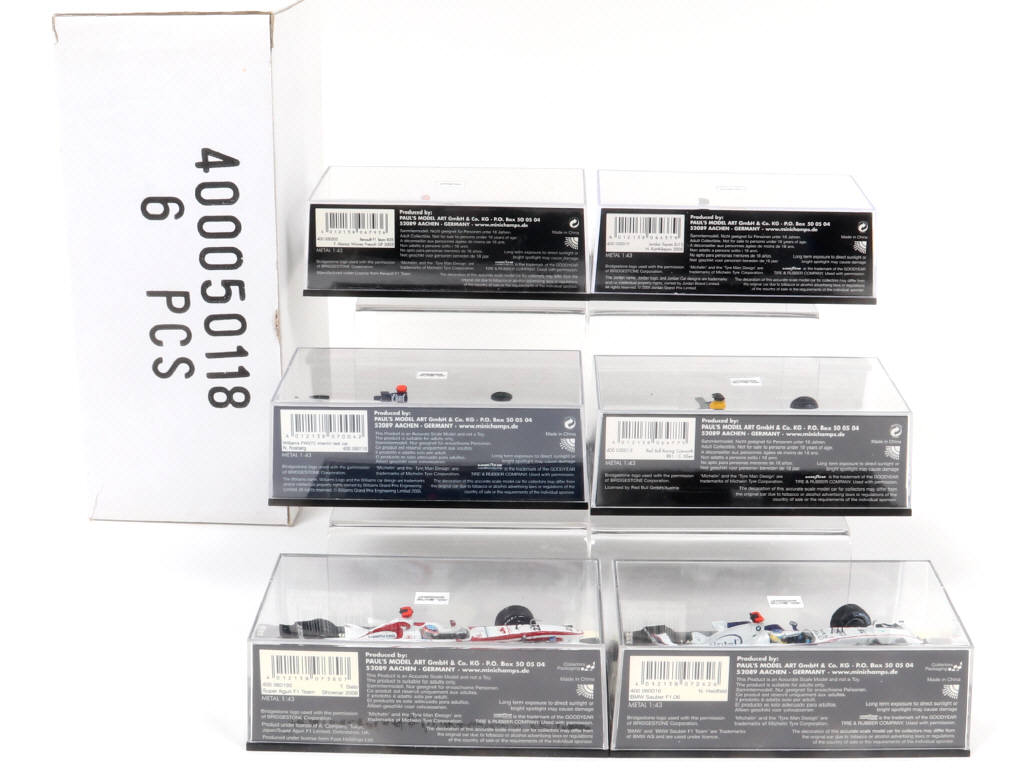 Lot 121 - MINICHAMPS (ALLEMAGNE) (6)