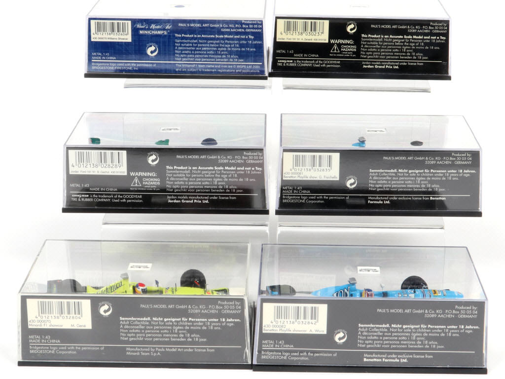 Lot 133 - MINICHAMPS (ALLEMAGNE) (6)