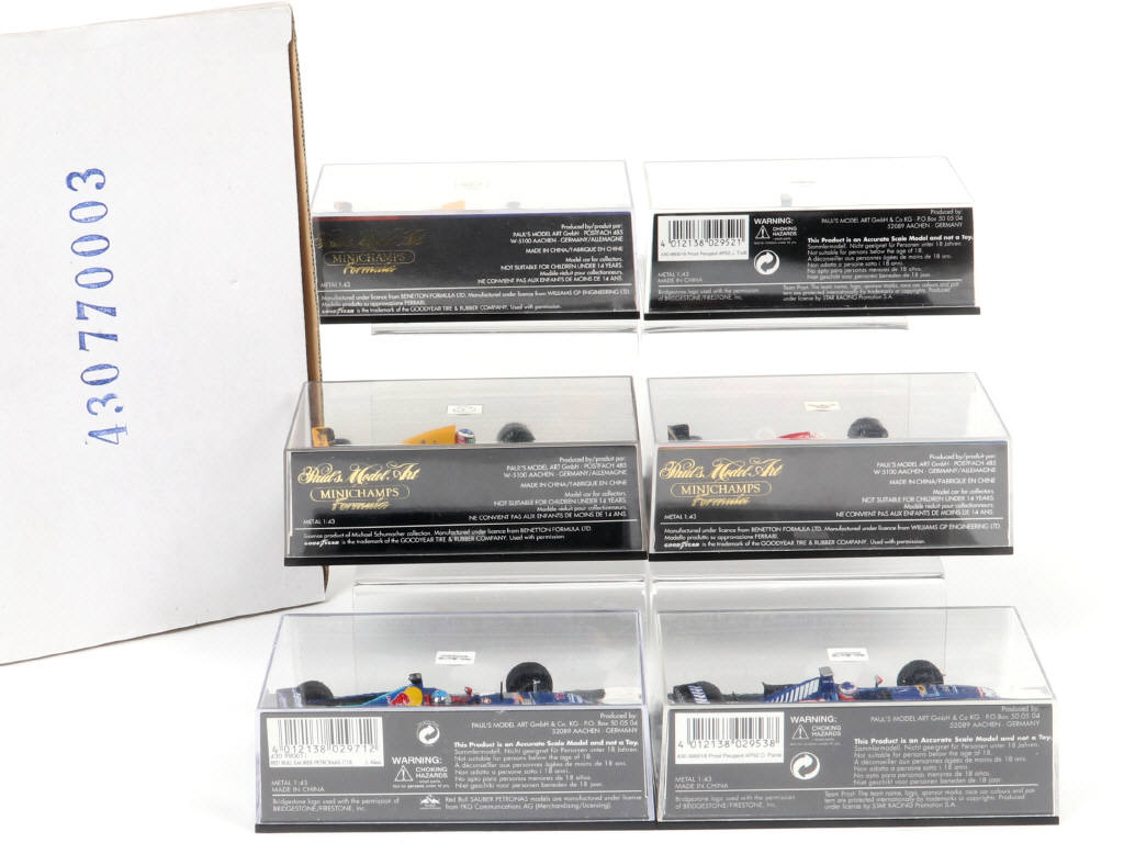 Lot 137 - MINICHAMPS (ALLEMAGNE) (6)
