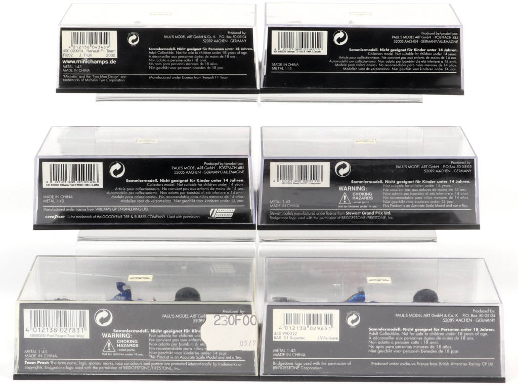 Lot 156 - MINICHAMPS (ALLEMAGNE) (6)