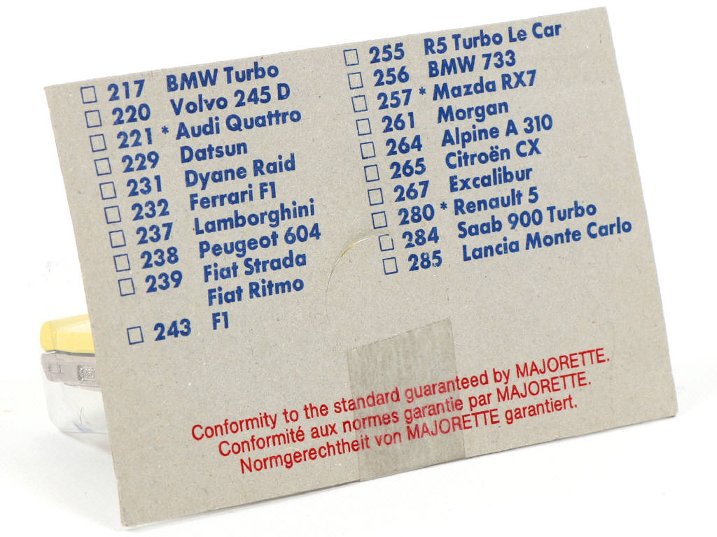 Lot 54 - MAJORETTE (FRANCE) (1)