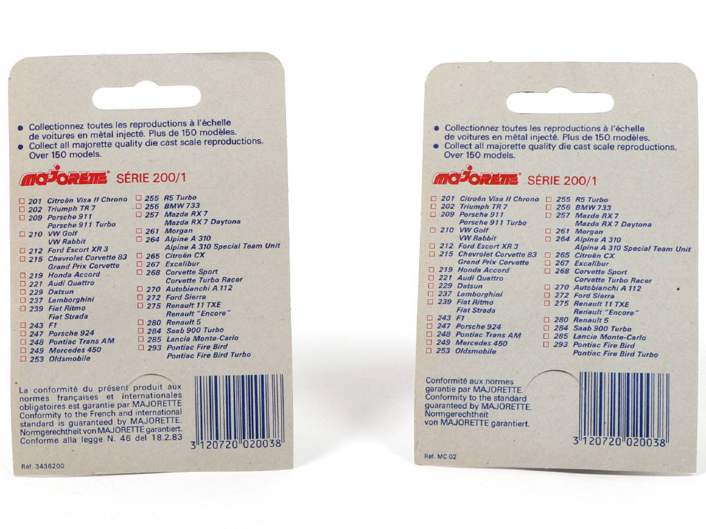 Lot 96 - MAJORETTE (FRANCE) (2)