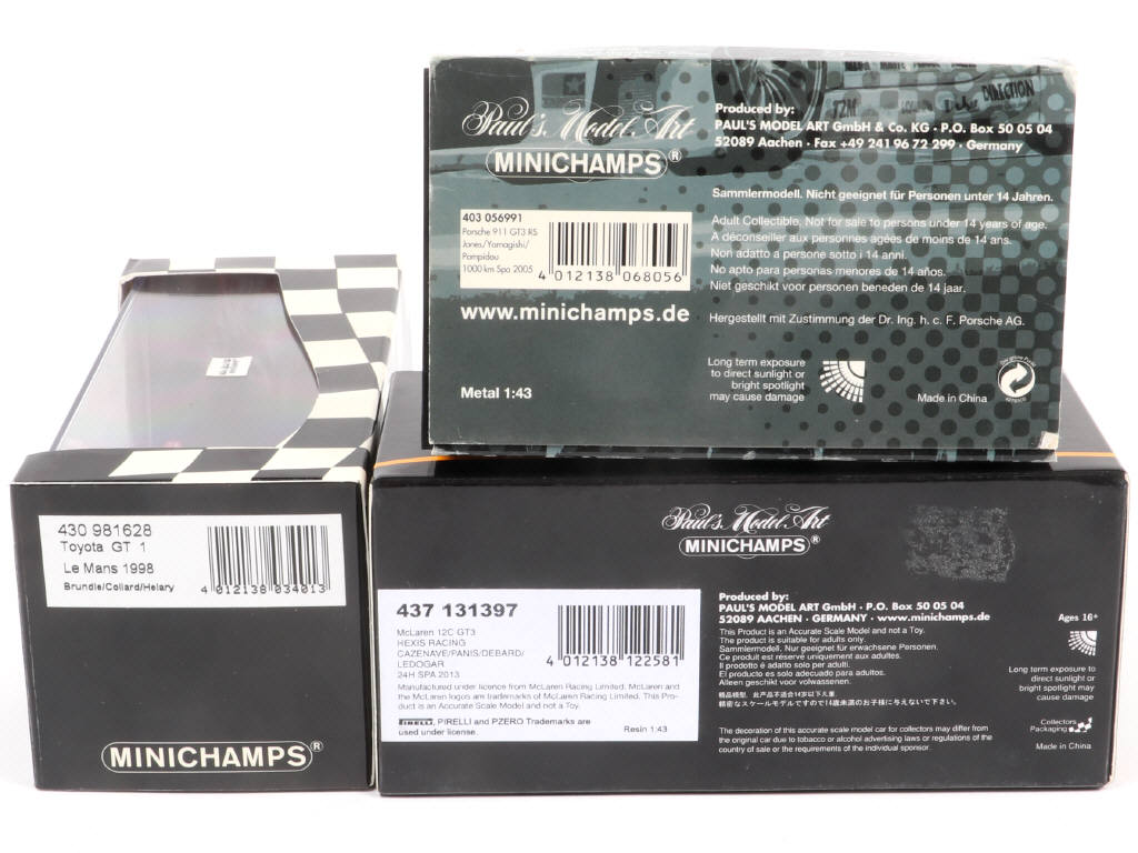 Lot 221 - MINICHAMPS (ALLEMAGNE) (3)