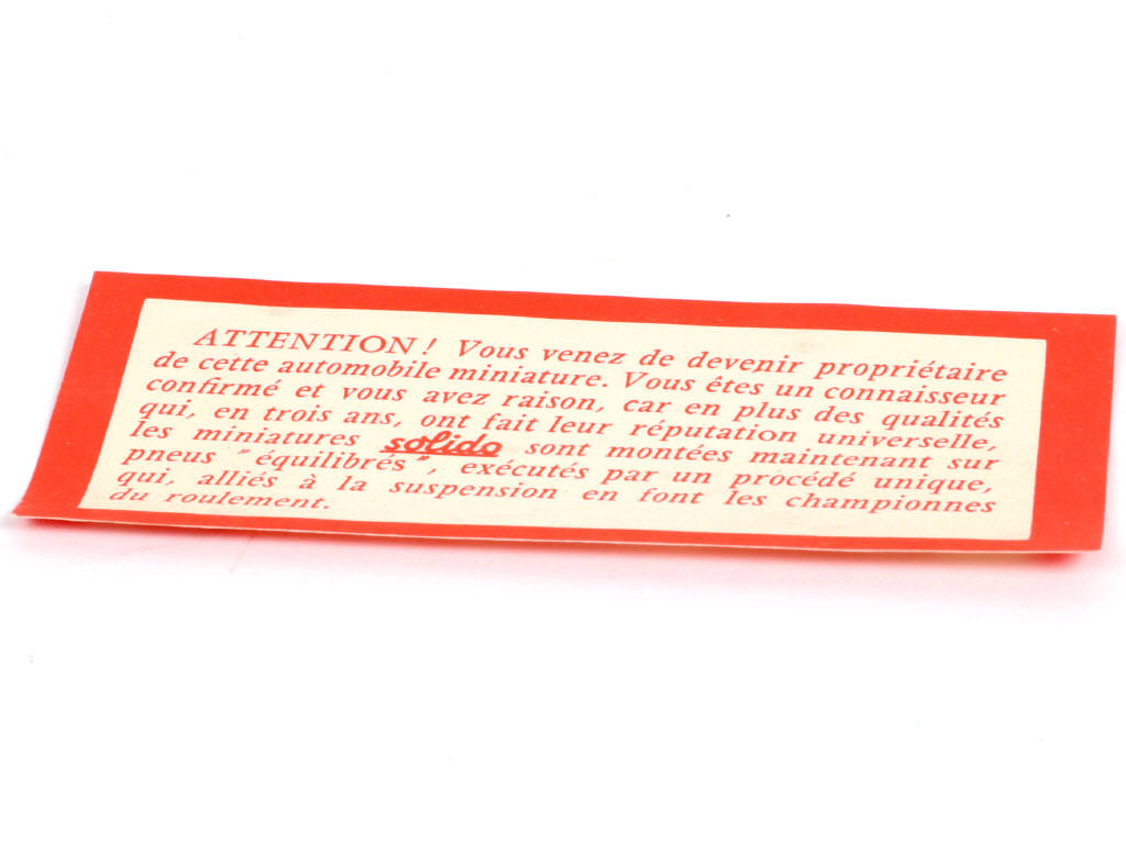 Lot 313 - SOLIDO (FRANCE) (1)