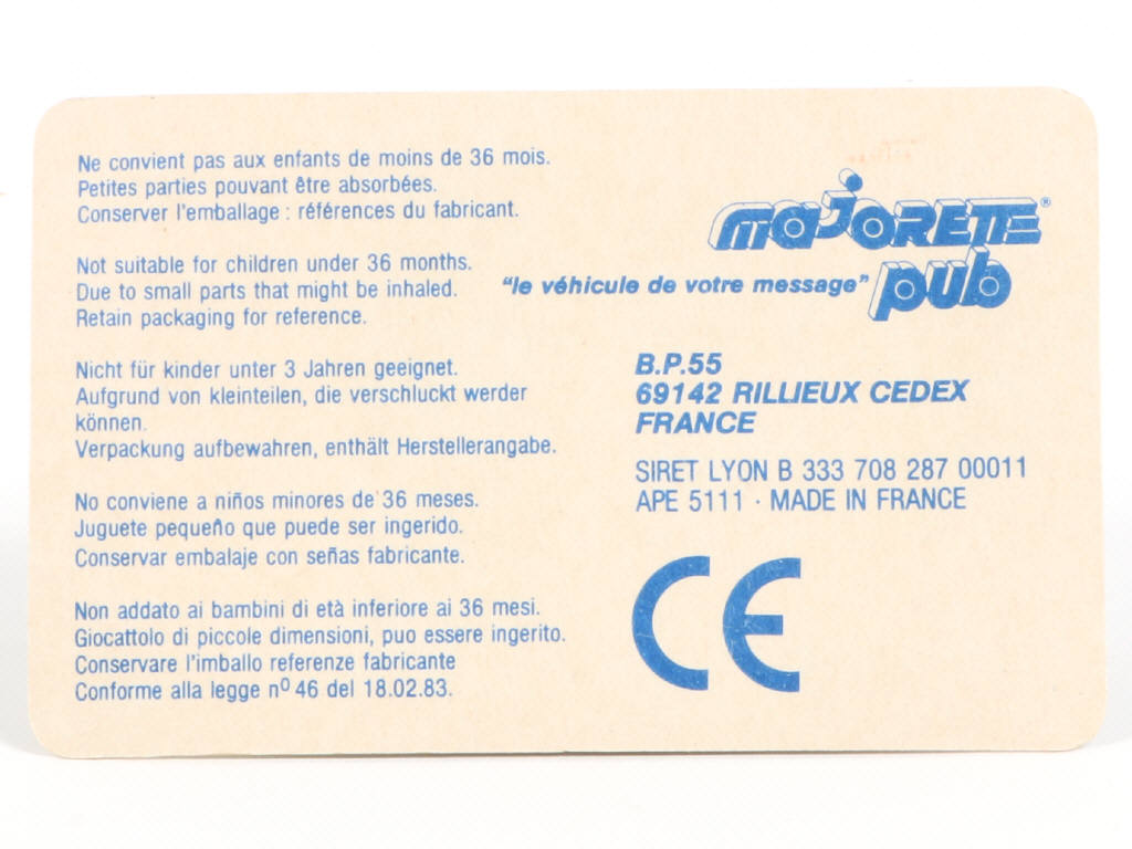 Lot 81 - MAJORETTE (FRANCE) (1)