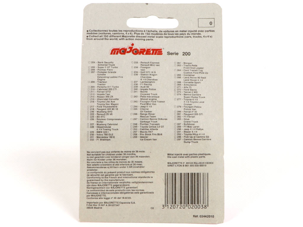 Lot 124 - MAJORETTE (FRANCE) (1)