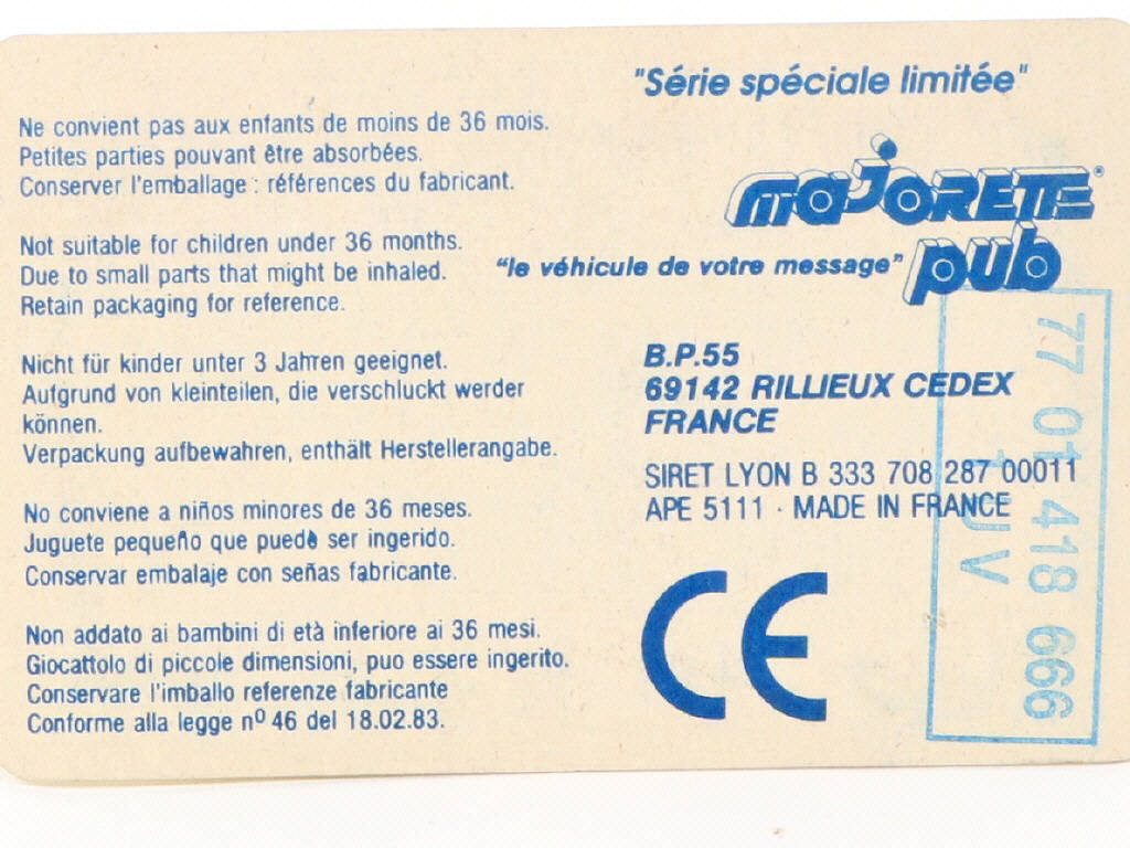 Lot 79 - MAJORETTE (FRANCE) (1)