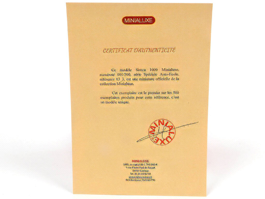 Lot 194 - MINIALUXE (FRANCE) (1)