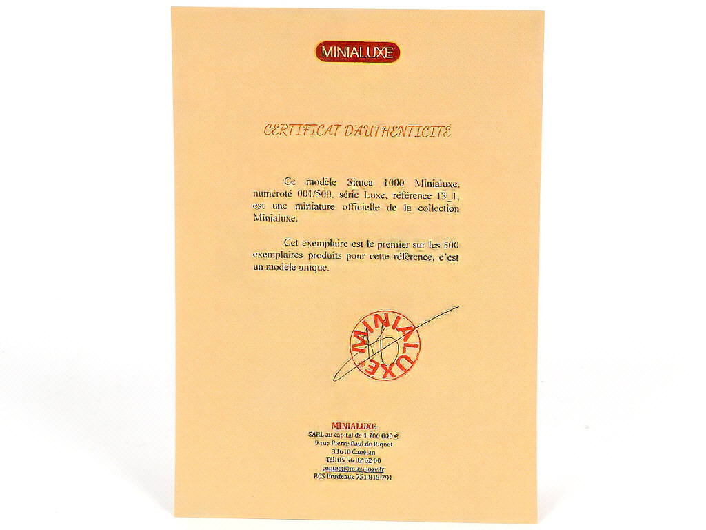 Lot 193 - MINIALUXE (FRANCE) (1)