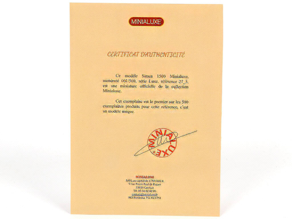 Lot 202 - MINIALUXE (FRANCE) (1)