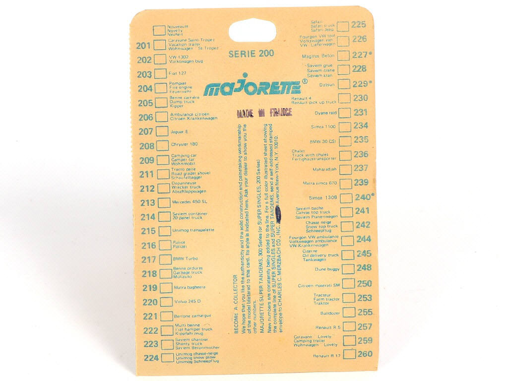 Lot 219 - MAJORETTE (FRANCE) (1)