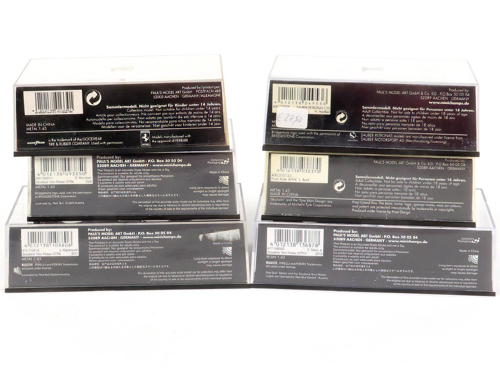 Lot 123 - MINICHAMPS (ALLEMAGNE) (6)