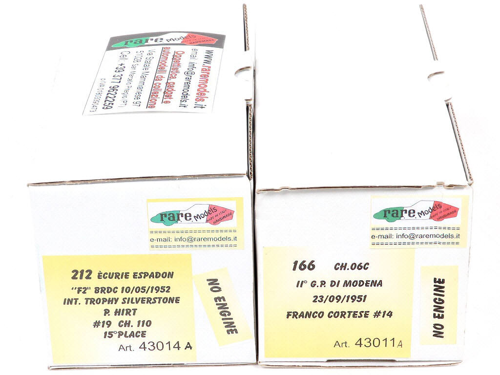 Lot 138 - RARE MODELS (ITALIE) (2)