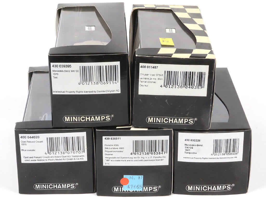 Lot 106 - MINICHAMPS (ALLEMAGNE) (5)