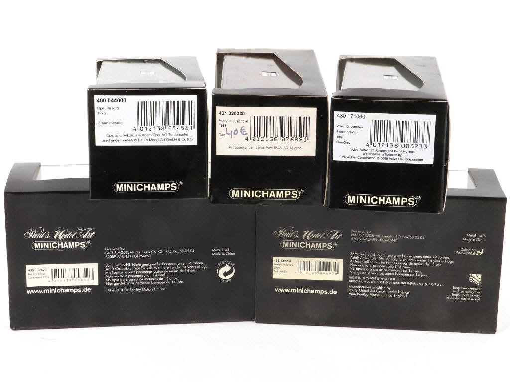Lot 112 - MINICHAMPS (ALLEMAGNE) (5)