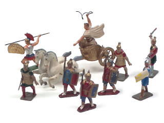 Lot 265 - FIGURINES en plomb creux (12)
